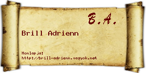 Brill Adrienn névjegykártya